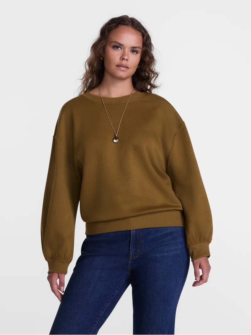 Scenario Women's and Women's Plus Crewneck Sweatshirt, Sizes XS-4X | Walmart (US)