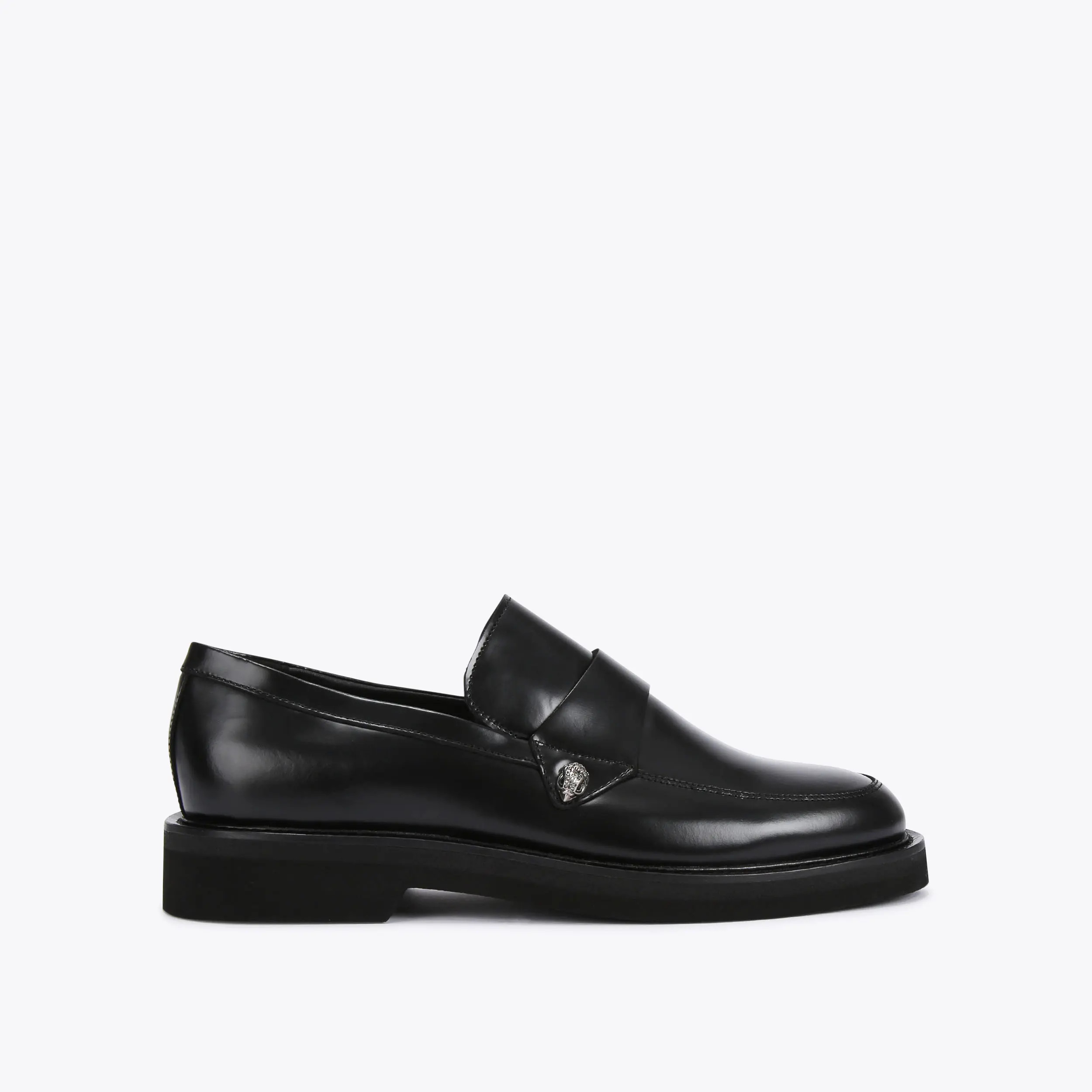 BANK LOAFER Black Leather Loafer  by KURT GEIGER LONDON | Kurt Geiger UK