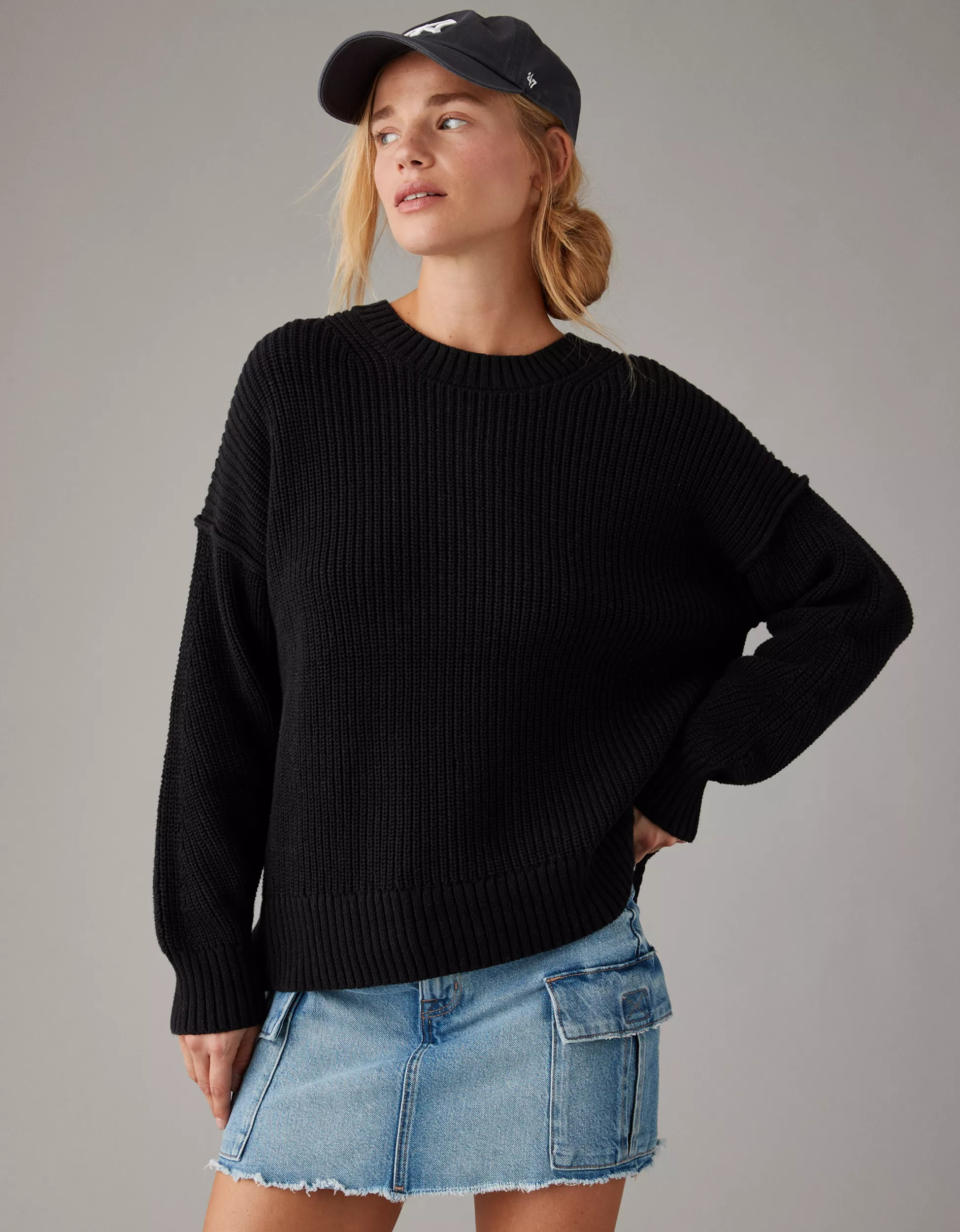 AE Long Weekend Crewneck Sweater | American Eagle Outfitters (US & CA)
