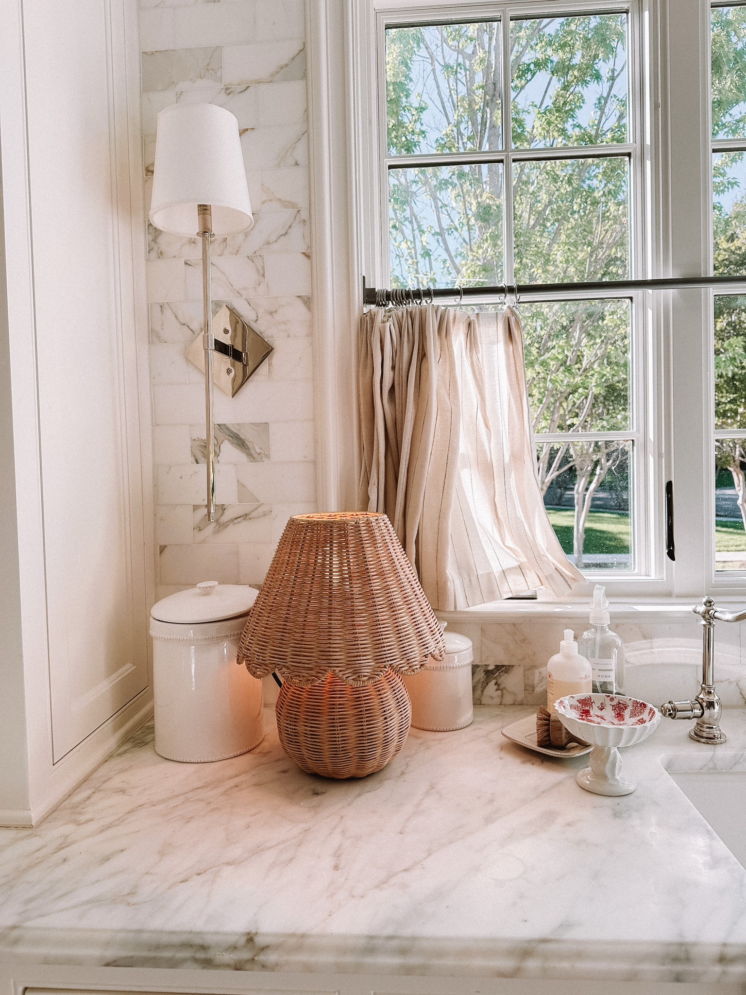 ✨ Meet my latest obsession: the wicker scallop lamp. It's giving coastal charm meets vintage flair, and I'm here for it.​

#LTKHome #LTKFamily #LTKStyleTip