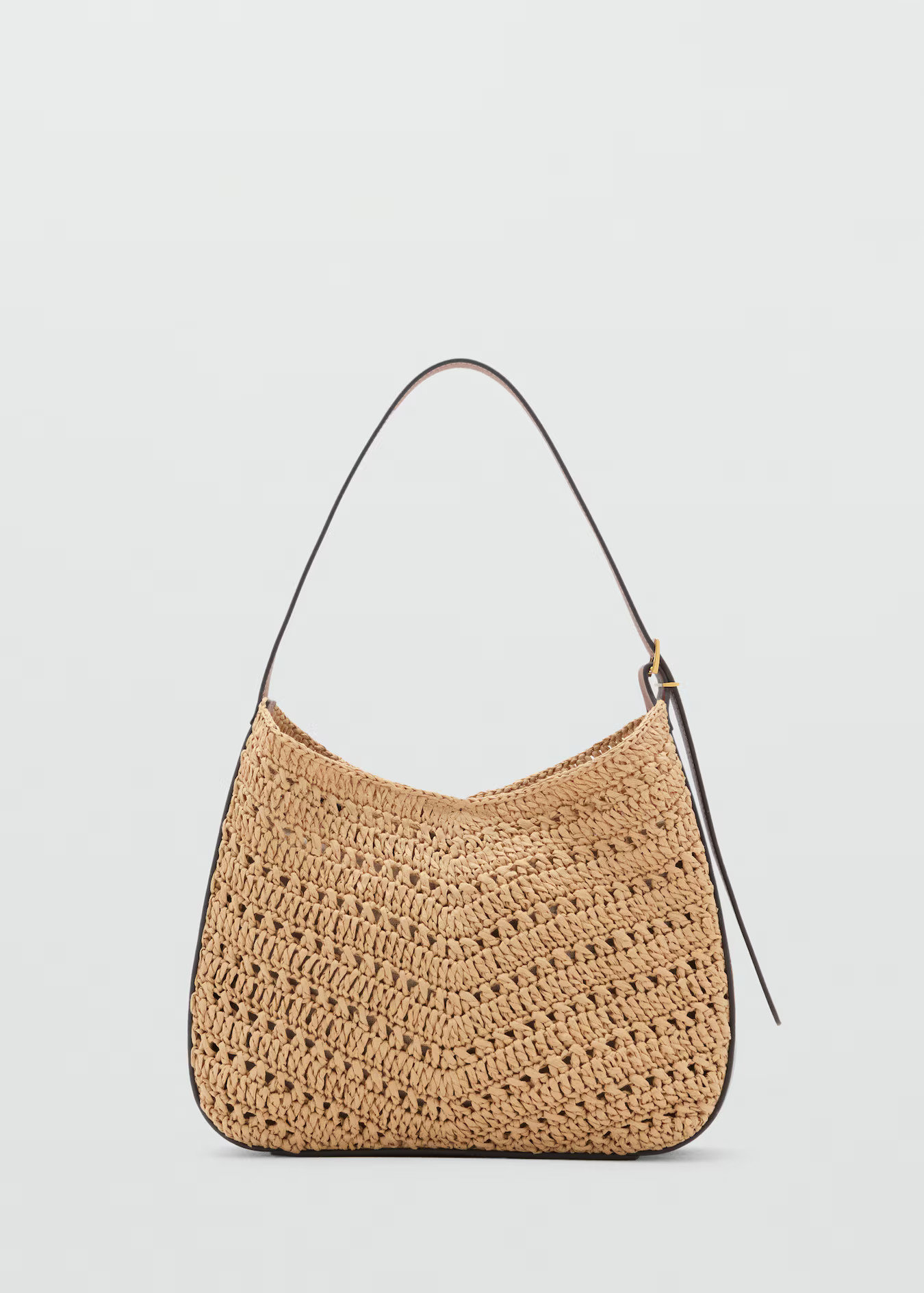 Natural fibre shoulder bag - Women | MANGO USA | Mango (US/MX/AU)