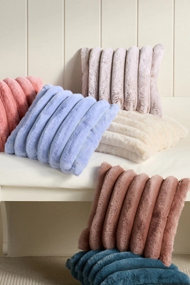 Tipped Puffer Faux Fur Pillow | Anthropologie (US)