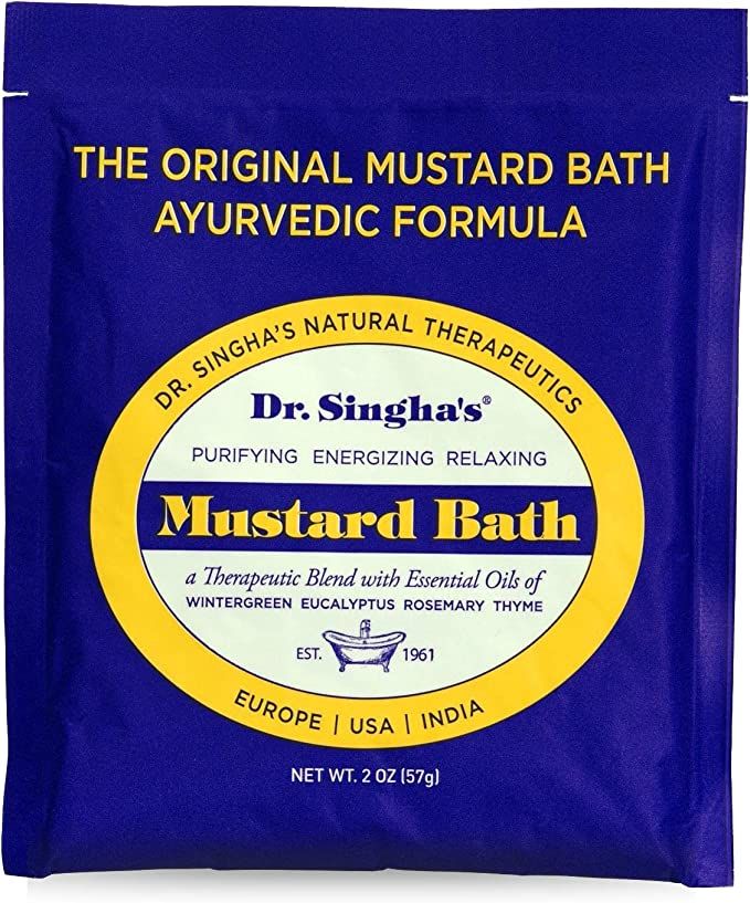 Dr. Singha's Mustard Bath, Therapeutic Bath Salts, 2 Oz | Amazon (US)