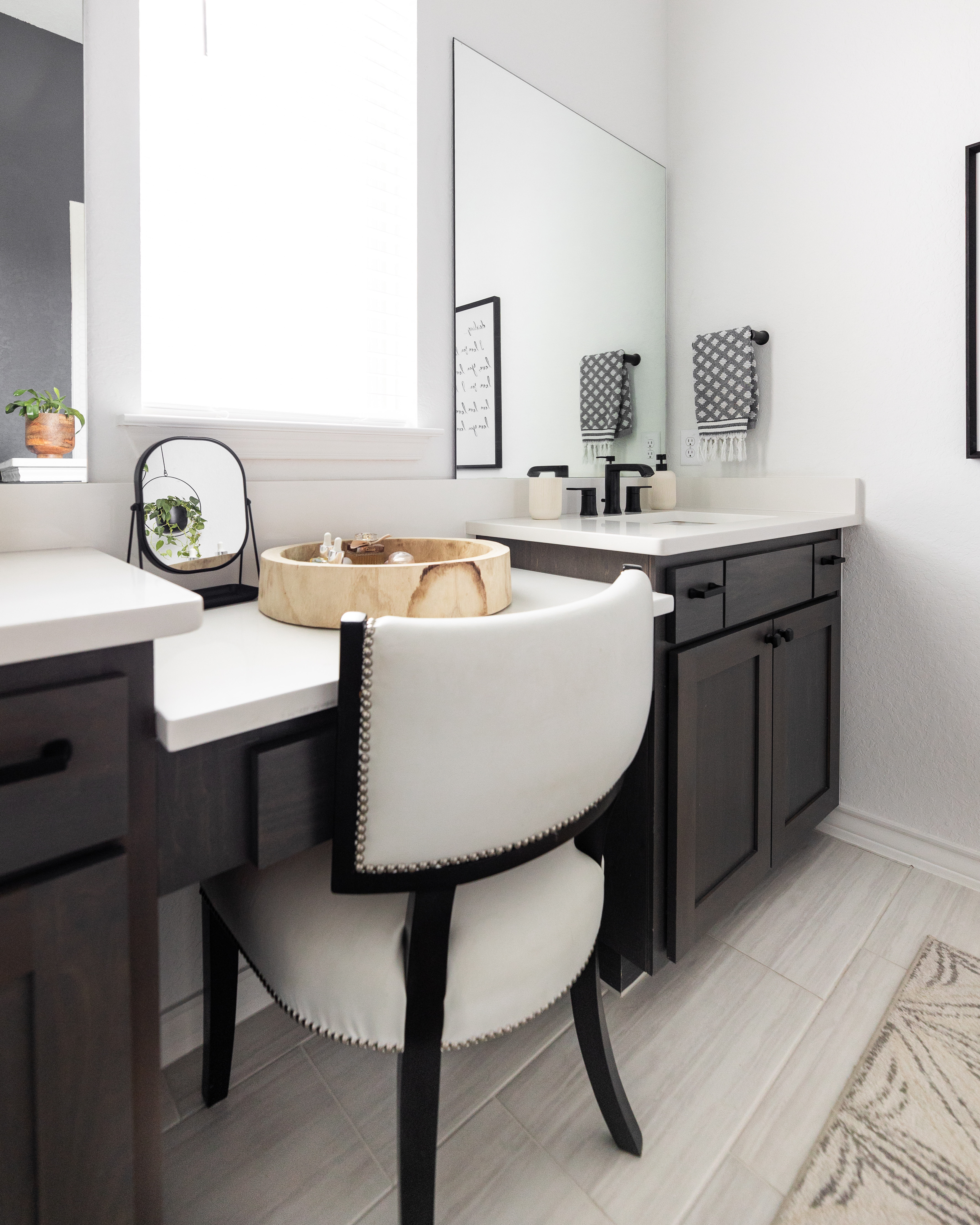 A few simple pieces can make a bathroom feel both more organized and more like a spa. There are a couple things I do to keep essentials close by while still ensuring the space feels calm and uncluttered...

The round wood tray is perfect for skincare essentials, while the wood bath caddy adds another layer of functional storage and gives you a place to set a book or drink while you're bathing!

It’s a simple way to maximize storage while creating that relaxed, spa-like feeling at home. 

 #LTKselfcare #LTKHome #LTKSaleAlert