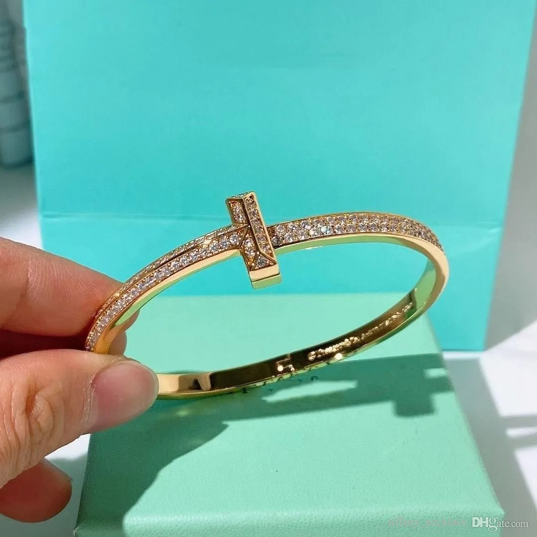 Fashion Jewelry Lady Women Bangle Titanium Steel Letter Double Open Bracelet Luxury Designer Brac... | DHGate