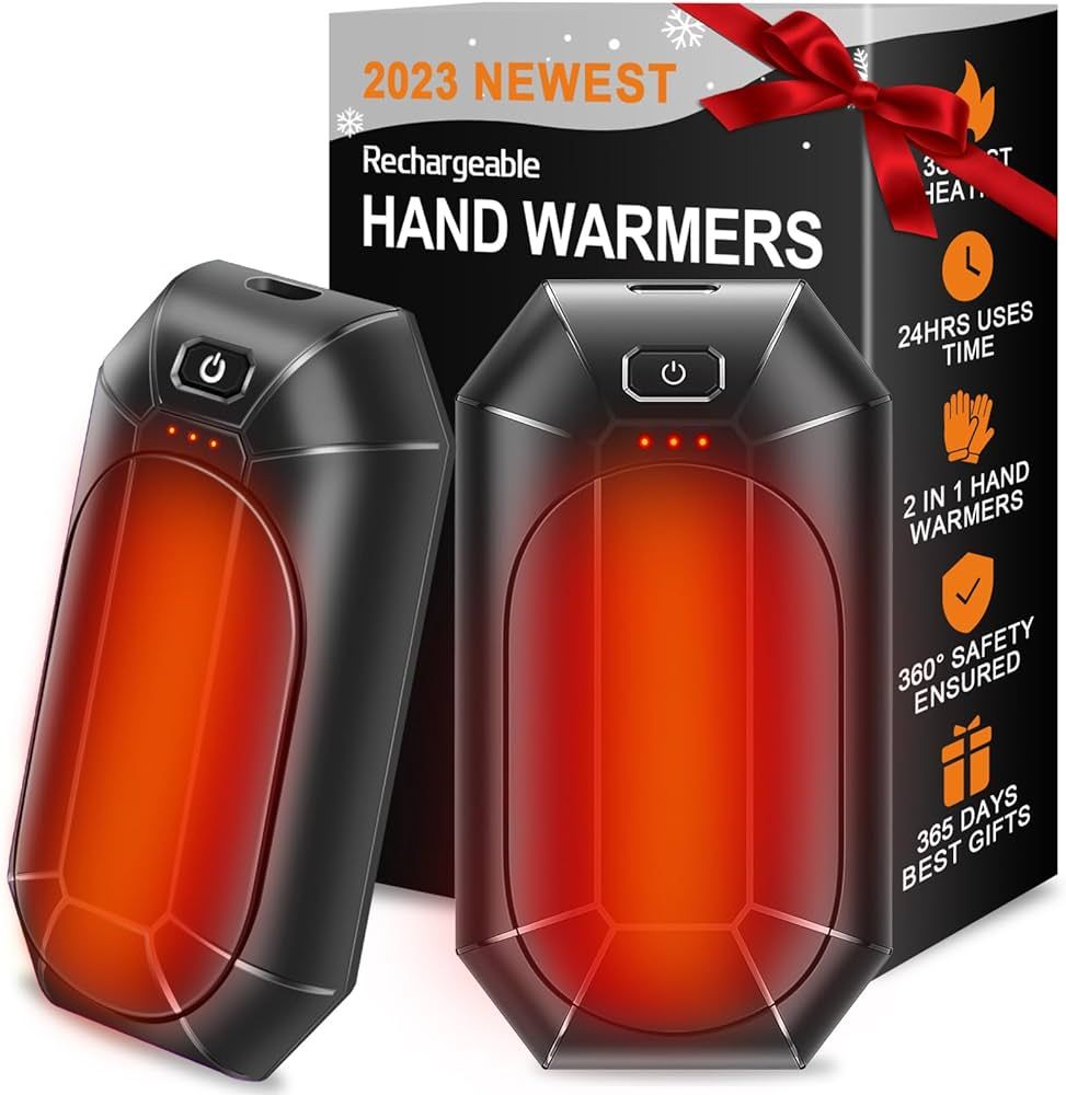 2 Pack Hand Warmers Rechargeable,Portable Electric Hand Warmers Reusable,USB Handwarmers,Outdoor/... | Amazon (US)