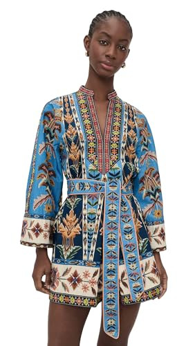 FARM Rio Women's Embroidered Tapestry Blue Mini Dress, Embroidered Tapestry Blue, M at Amazon Wom... | Amazon (US)