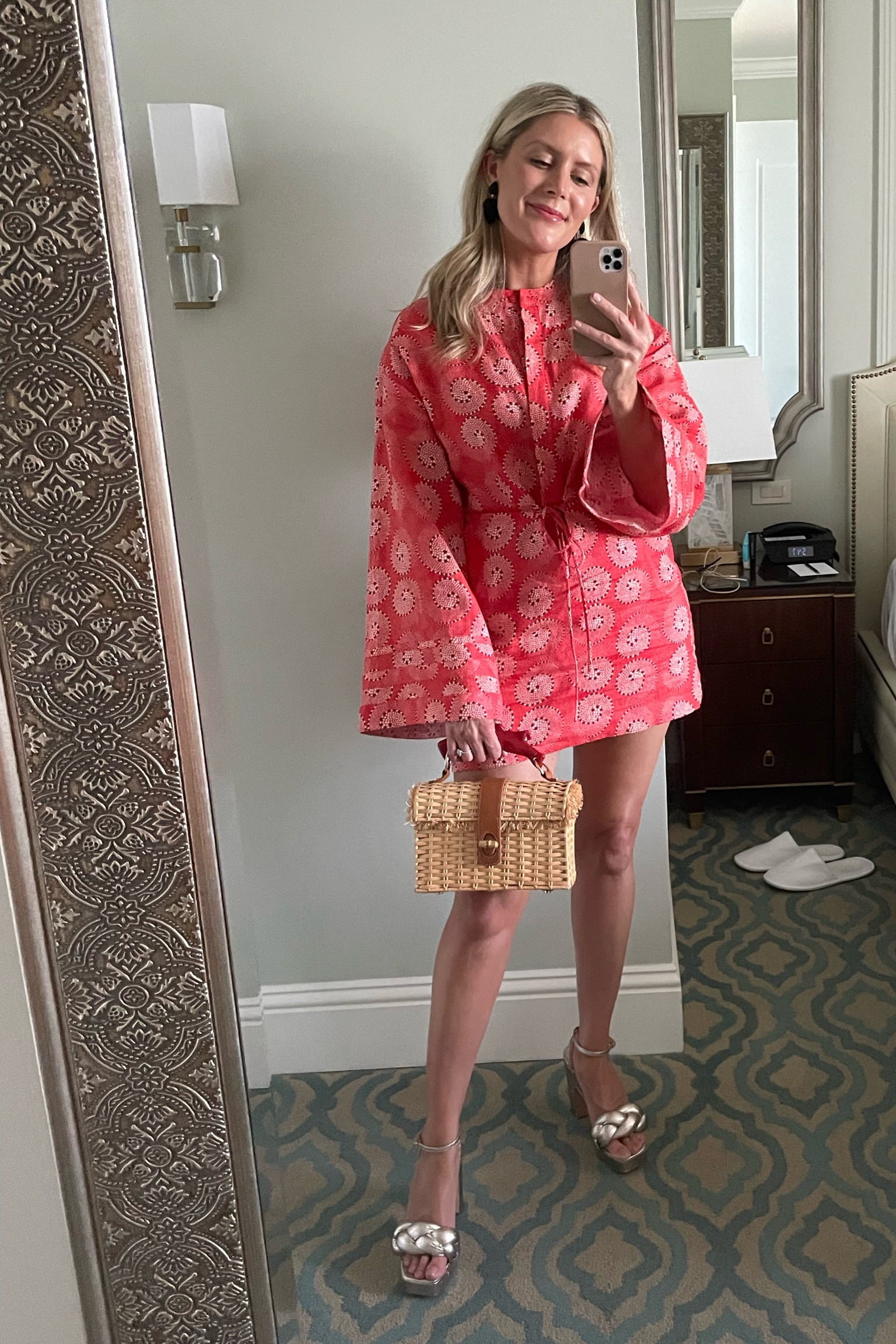 Miami dinner look ❤️ Staud dress // Loeffler Randall shoes // J.McLaughlin bag (old) // Lisi Lerch earrings 

#LTKsalealert #LTKshoecrush #LTKstyletip