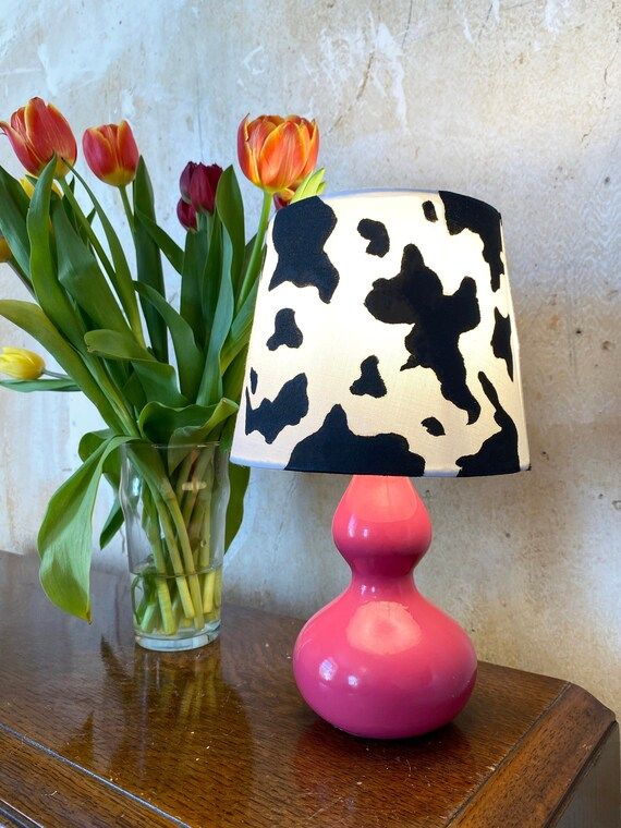 Cow Print Lamp | Etsy (US)