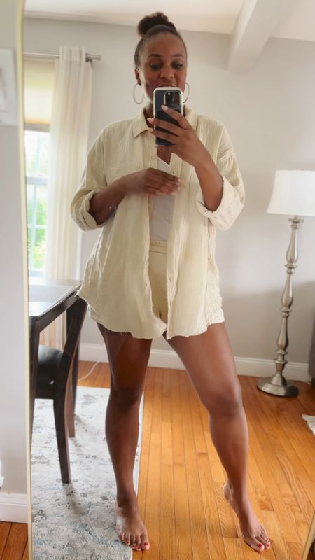 My most repeated outfit for the last month is this short set from Aerie and it’s majorly on sale and doubles as the best coverup! Grab it while you can! 


#memorialdaysales

#LTKSaleAlert #LTKFindsUnder50 #LTKVideo