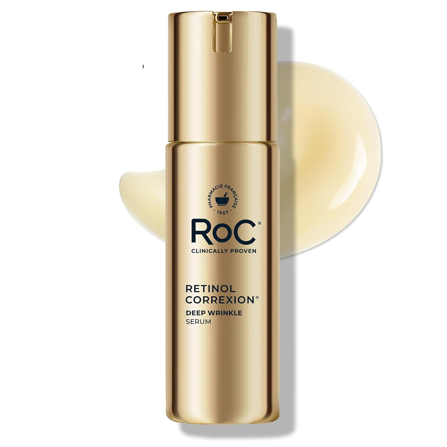 RoC Retinol Correxion Deep Wrinkle Retinol Face Serum with Ascorbic Acid, Daily Anti-Aging Skin Care Treatment for Fine Lines, Dark Spots, Acne Scars, 1 Ounce (Packaging May Vary) | Amazon (US)