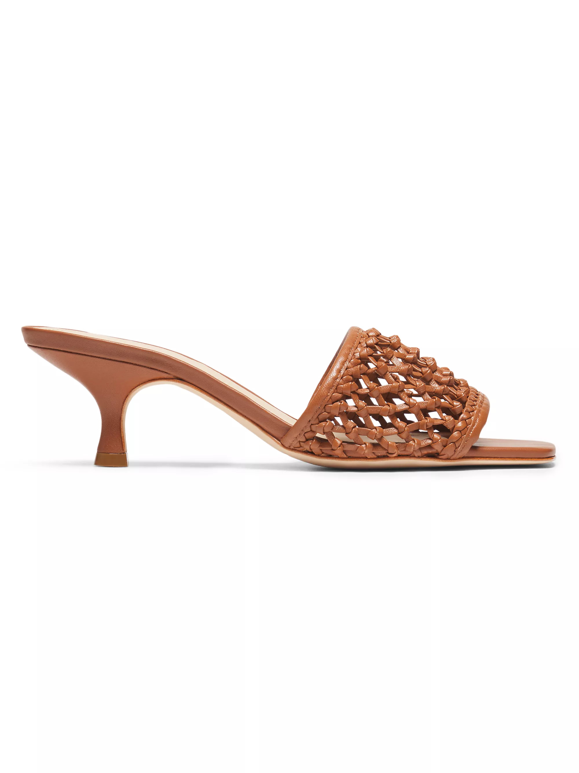 55M Woven Leather Mules | Saks Fifth Avenue