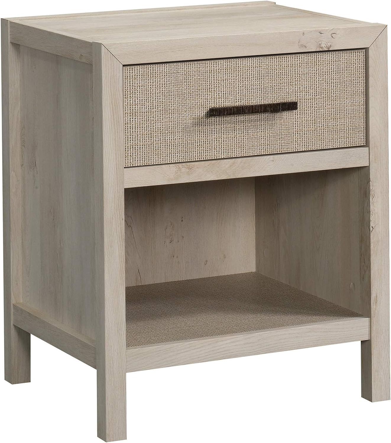 Sauder Pacific View Nightstand, L: 55.04" x W: 15.51" x H: 22.13", Chalked Chestnut Finish | Amazon (US)