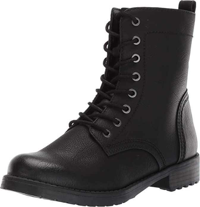Amazon.com: Amazon Essentials Women's Lace-Up Combat Boot, Black, 8.5 : Clothing, Shoes & Jewelry | Amazon (US)