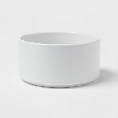 24oz Stoneware Stella Cereal Bowl White - Threshold™: Dishwasher & Microwave Safe, Solid Round Design, 5.4" Diameter | Target