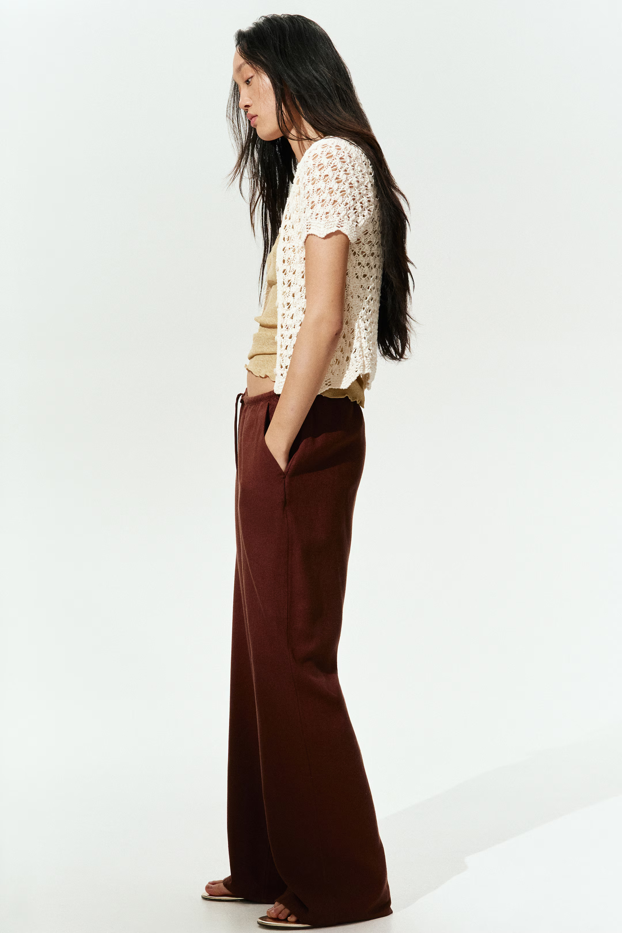 Straight drawstring trousers | H&M (UK, MY, IN, SG, PH, TW, HK)