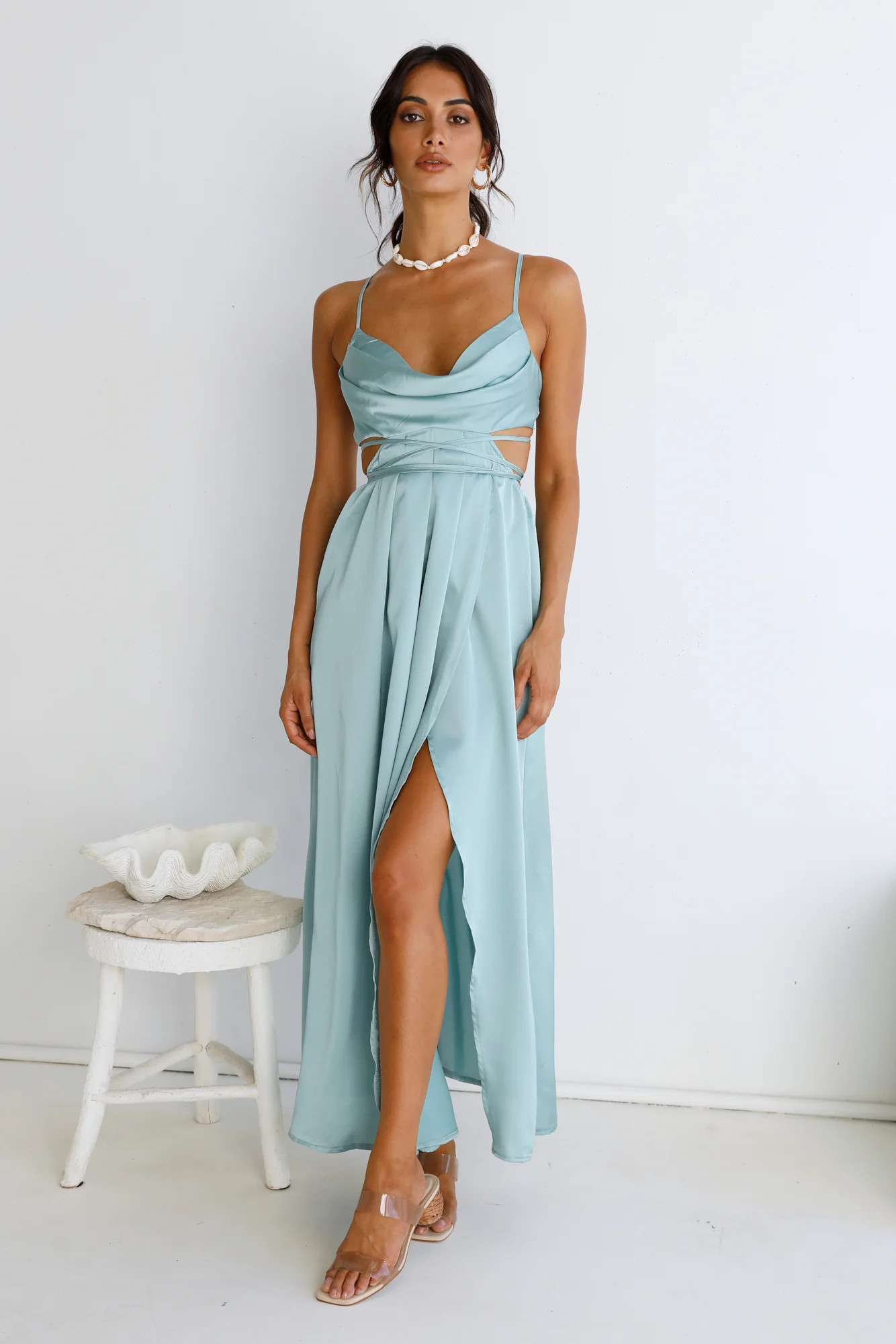 Be My Darling Maxi Dress Light Blue | Fortunate One