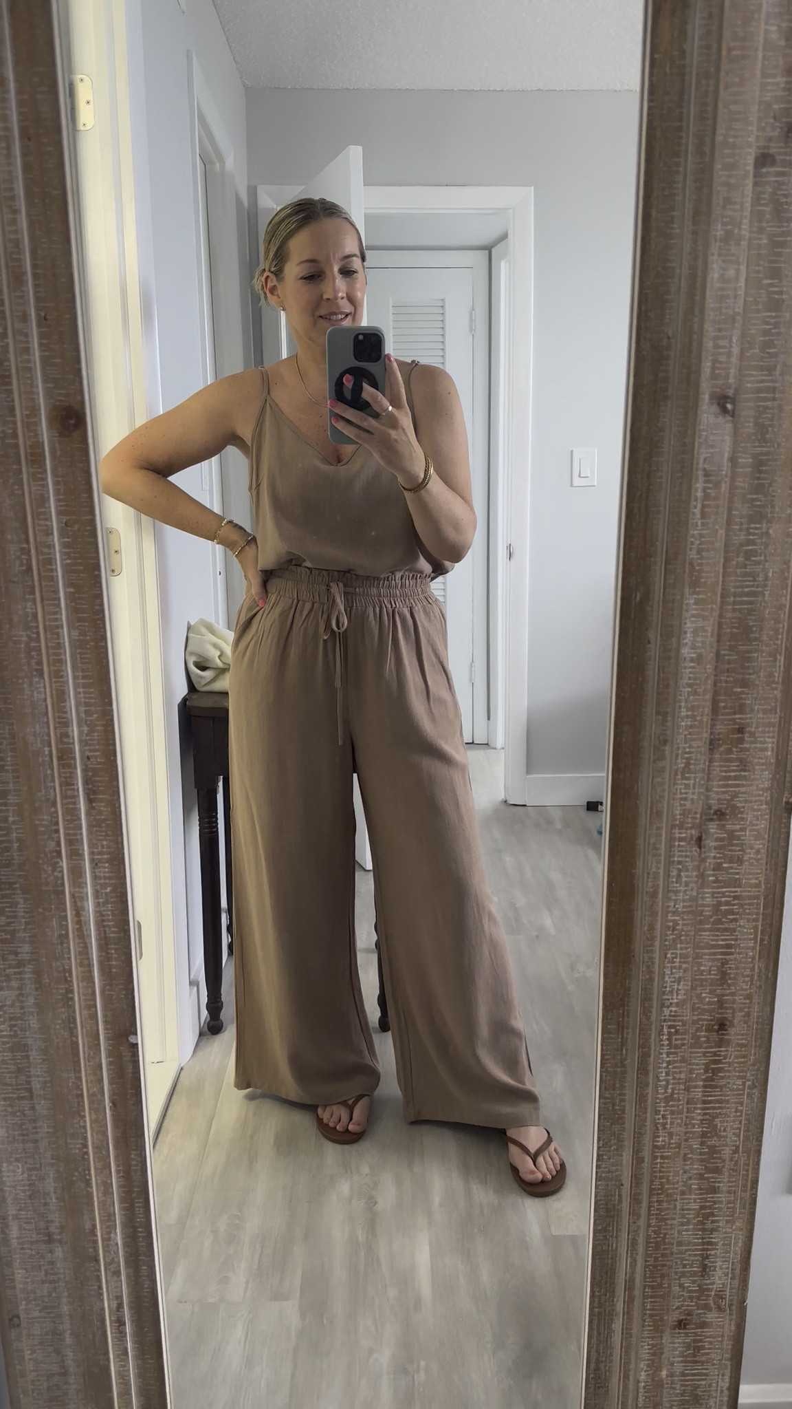 These linen Amazon sets from Amazon are honestly so perfect for trips. They travel well, steam beautifully, are light and airy and look super chic yet are completely effortless. I have this one in two colors! I wear a medium. Adjustable straps and a drawstring stretchy waist  

#LTKWatchNow #LTKStyleTip #LTKTravel