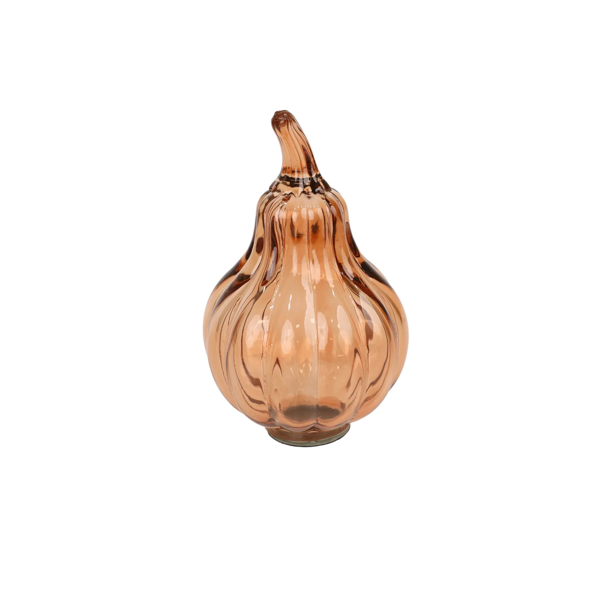 Glass Pumpkin Tabletop Decoration, Orange, 6.2", Fall by Way To Celebrate | Walmart (US)