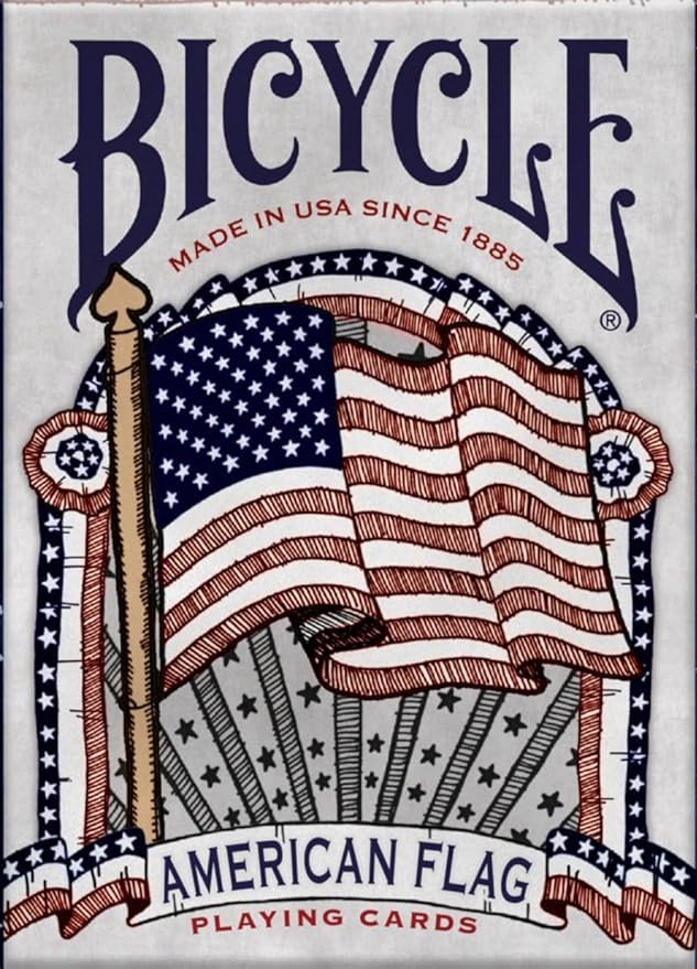 Bicycle American Flag Poker Size Standard Index Playing Cards - 1036202,10 years old and up | Amazon (US)