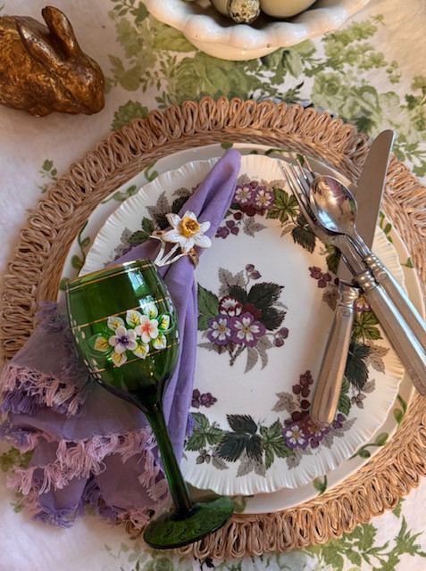 I'm gathering all the pieces for an Easter table, starting with this lovely Wedgwood pattern plate. 

 #LTKSeasonal #LTKHome