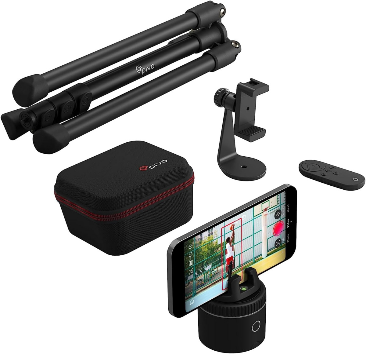 Pivo Pod - Auto Face Tracking Smartphone Holder, 6 Speed, Automatic Zoom, Horse Riders, Ai Technology 360Â° Rotation with Remote Control, Smart Mount, | Macy's