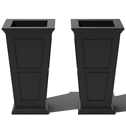 Brixton Tall Planter - 2 Pack (28 inch, Black) | Amazon (CA)