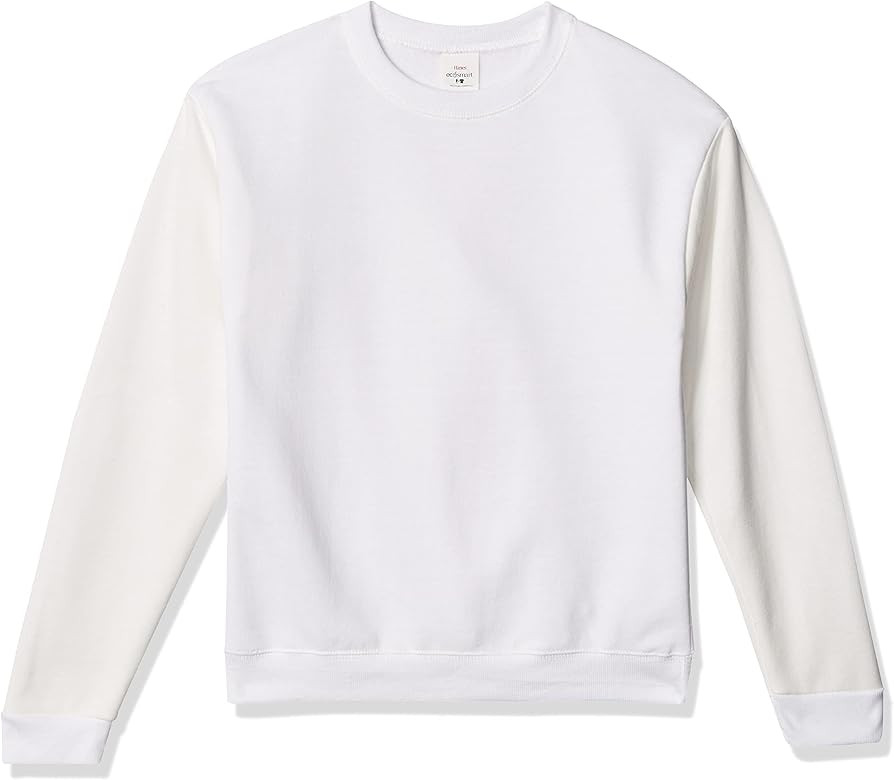 Hanes Girls' Big EcoSmart Graphic Sweatshirt | Amazon (US)