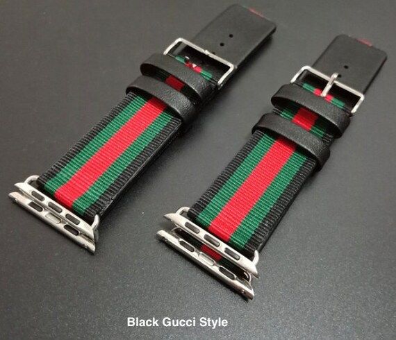 Designer Gucci Style Apple watch band - Apple watch 42/44mm | Etsy (US)