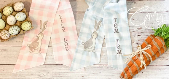 Easter Basket Sash Bow Wreath Sash Swaddle Sash | Etsy | Etsy (US)