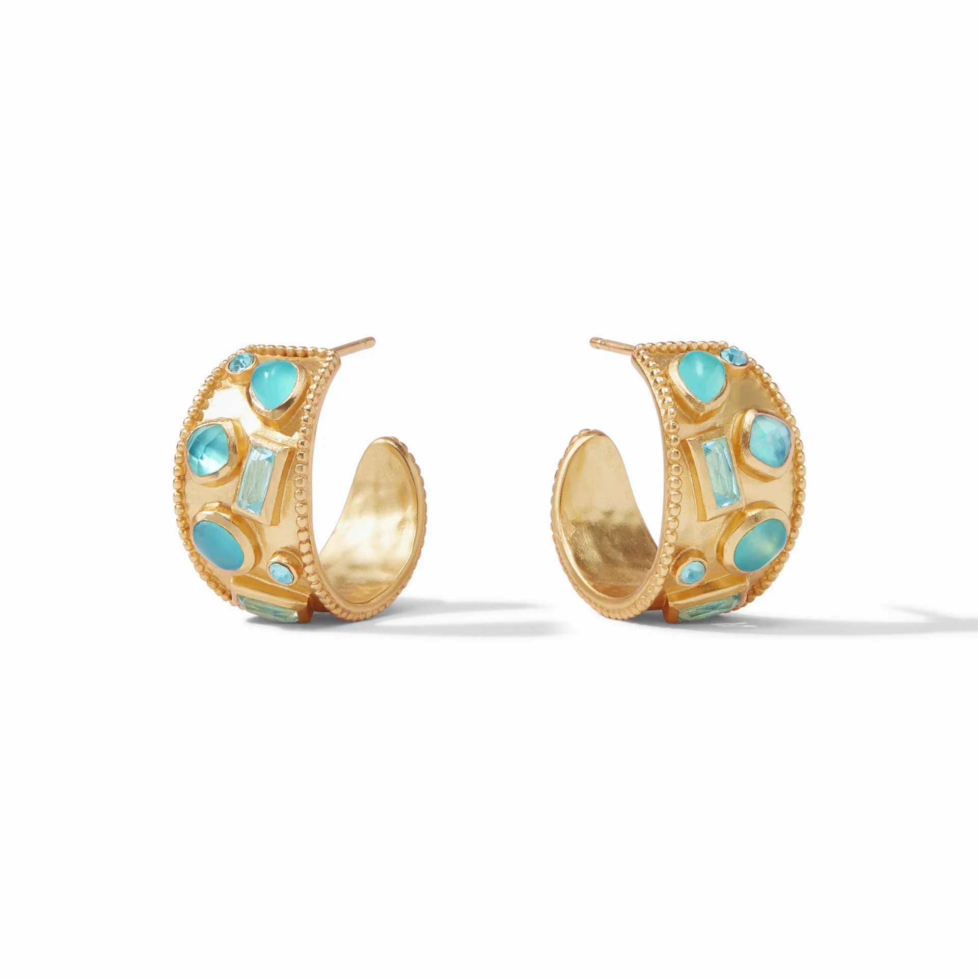 Antonia Mosaic Stone Hoop Earrings | Julie Vos | Julie Vos