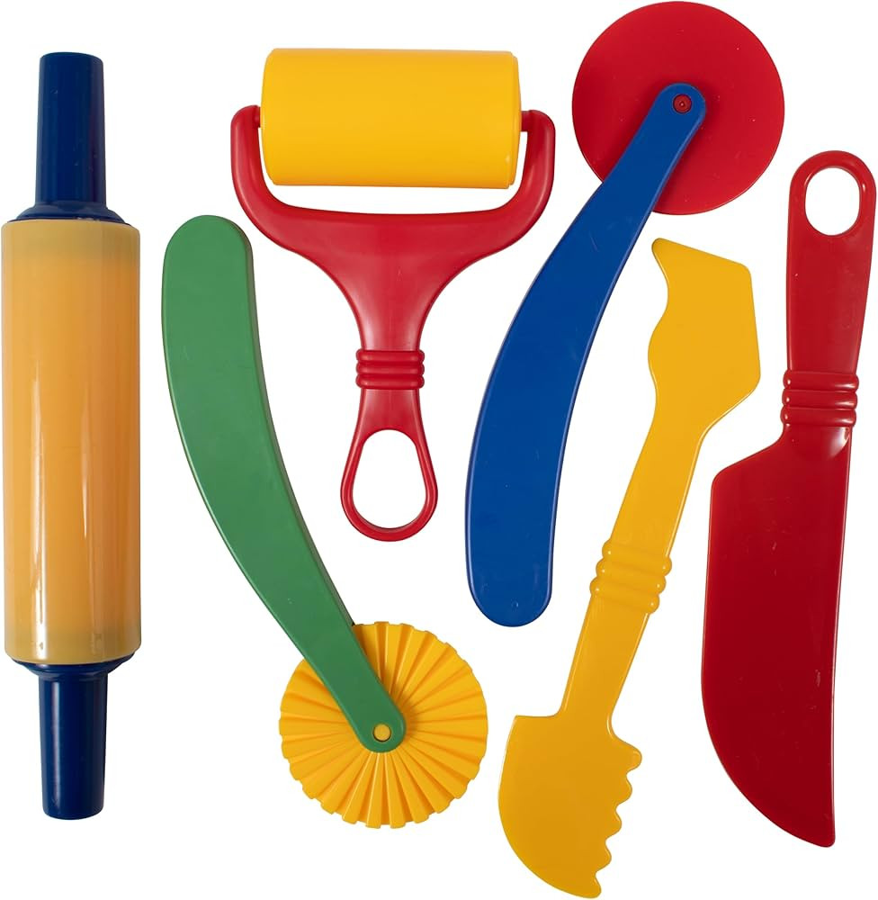 Amazon.com: READY 2 LEARN Dough Tools - Set of 6 - Arts and Crafts for Kids - Sculpting Tools to ... | Amazon (US)