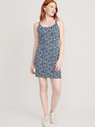 Fitted Rib-Knit Cami Mini Dress for Women | Old Navy (US)