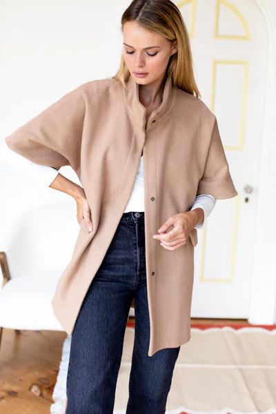 Layering Jacket - Camel Wool Cashmere | Emerson Fry