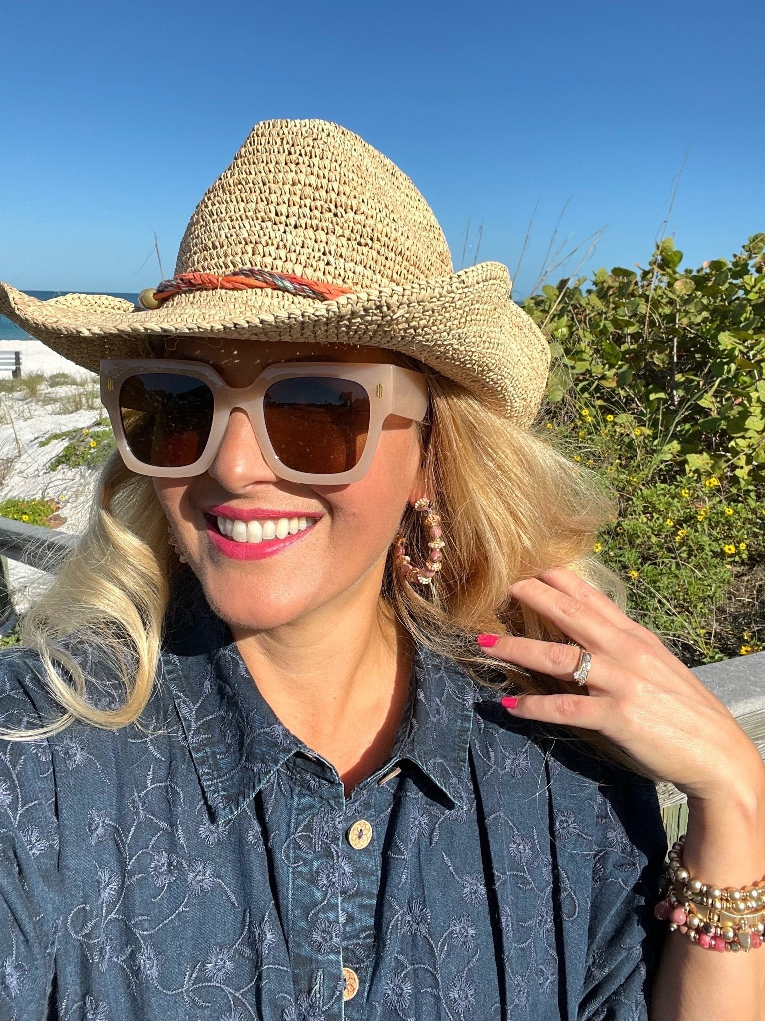 Great beach vacation accessories for summer and fall!

Hat, Sunglasses, Earrings, Bracelets

#LTKSeasonal #LTKOver40 #LTKSaleAlert #LTKTravel #LTKgrwm #LTKootd #LTKMidsize #LTKU #LTKSwim