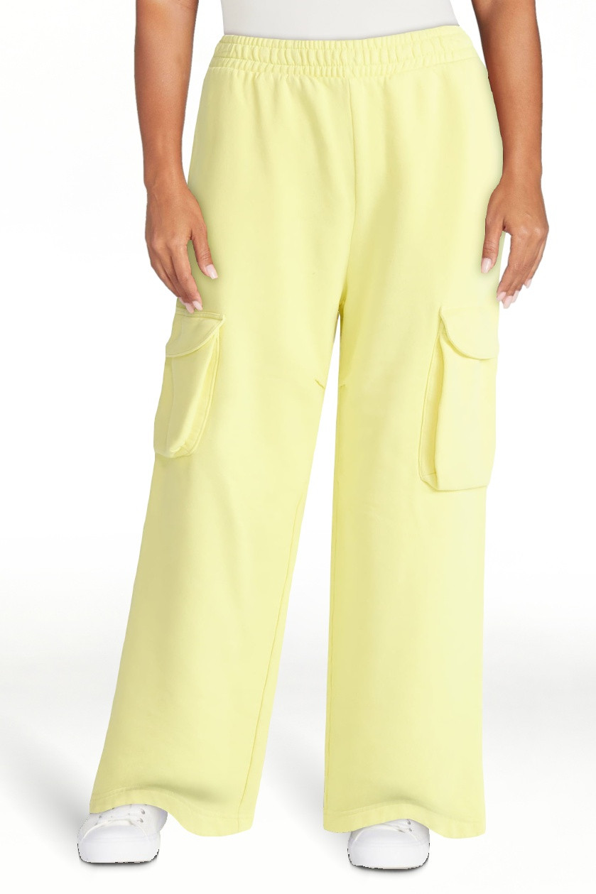 Scoop Women’s Mineral Washed Wide Leg Cargo Sweatpants, Sizes XS-XXL - Walmart.com | Walmart (US)