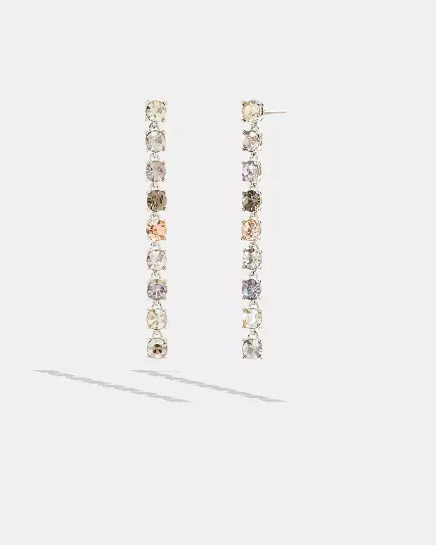 Signature Link Tennis Linear Earrings | Coach Outlet US