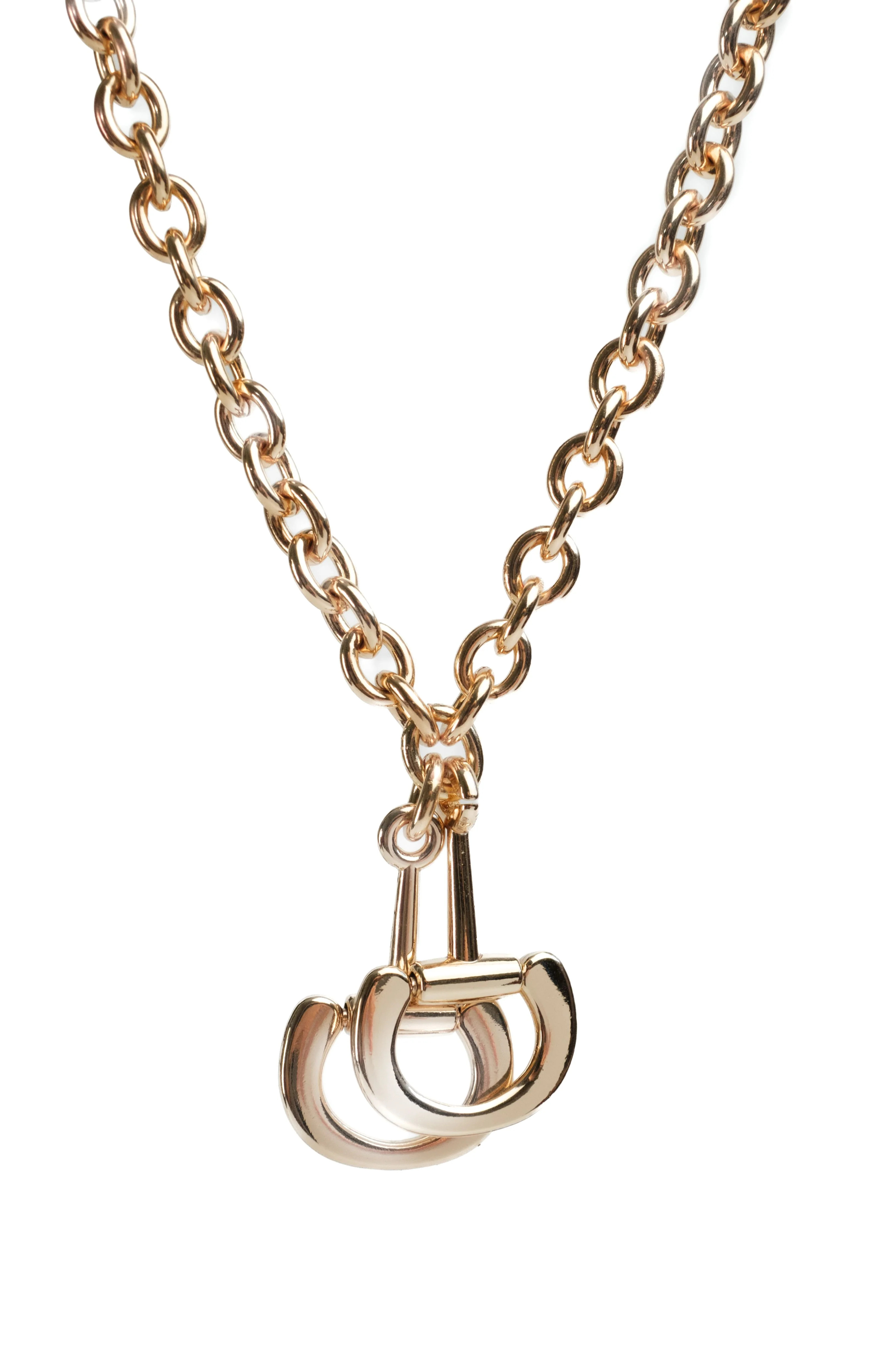 Hold the Reins Gold 316L Stainless Steel Necklace | KC Chic Designs