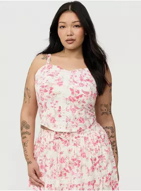 Corset Lace Trim Crop Top | Torrid (US & Canada)