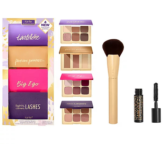 tarte Iconic Library Amazonian Clay Collector Set w Brush & Mascara - QVC.com | QVC