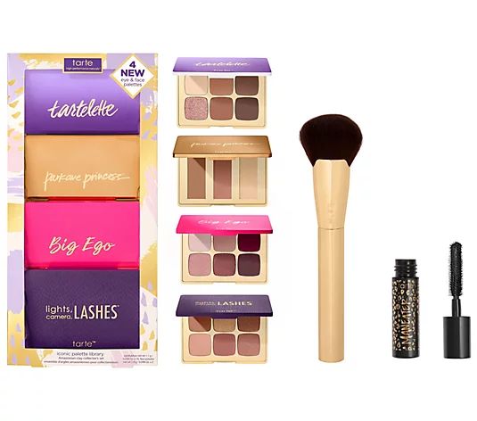 tarte Iconic Library Amazonian Clay Collector Set w Brush & Mascara | QVC