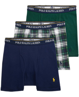 Polo Ralph Lauren Men's 3-Pack Classic Boxer Brief Set - Macy's | Macy's