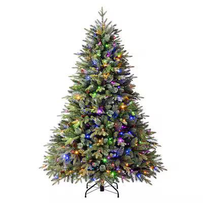 Holiday Living 6-ft Hayden Pine Pre-lit Artificial Christmas Tree with Color Changing LED Lights | Lowe's