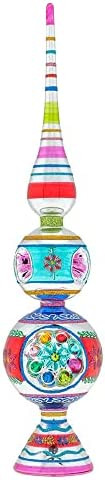 Shiny Brite Christmas Confetti 13" Finial Stand with Reflectors | Amazon (US)