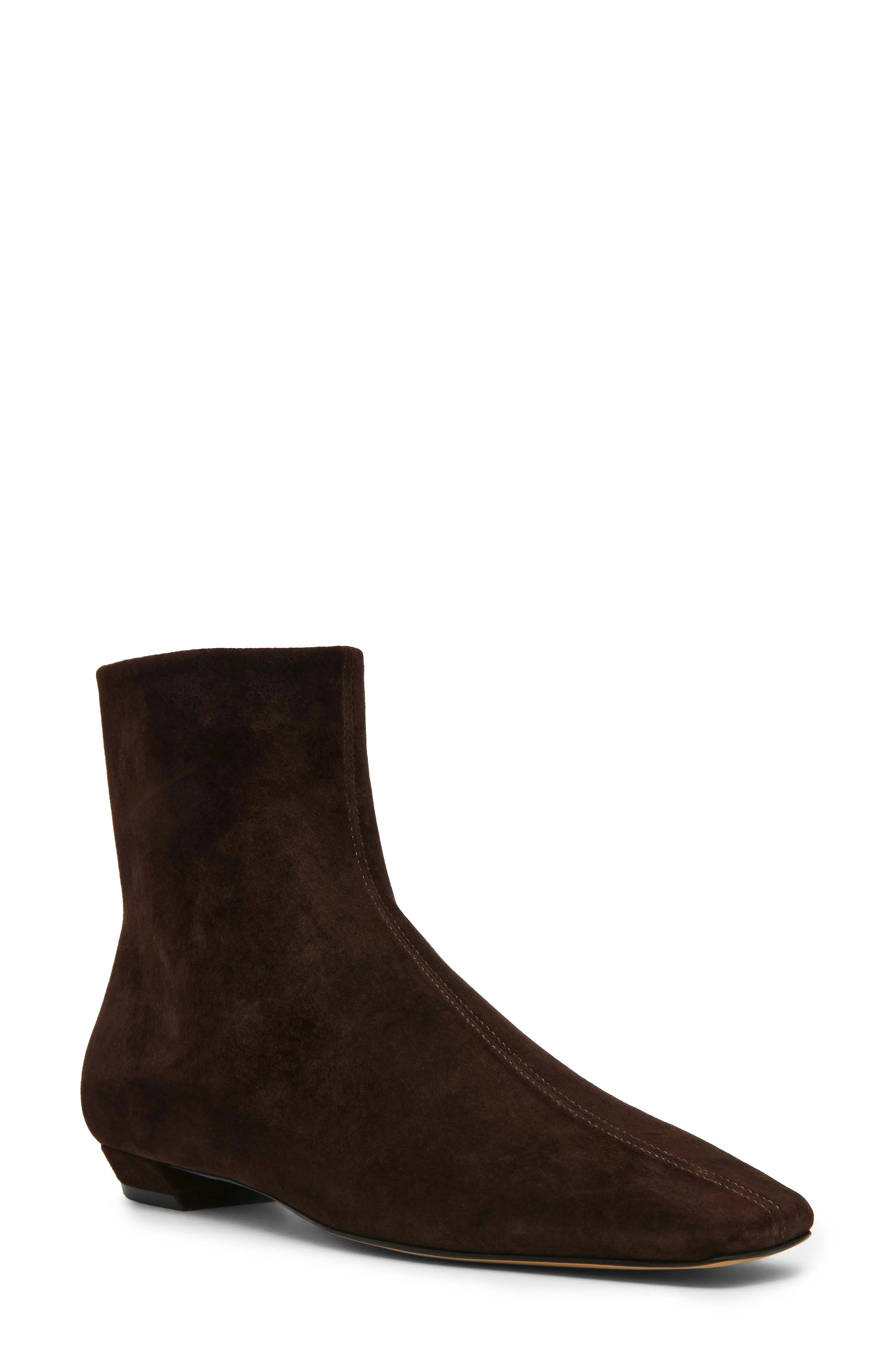 Steve Madden Zami Leather Bootie in Black Leather at Nordstrom, Size 8.5 | Nordstrom