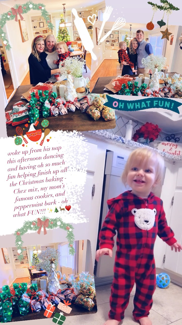 woke up from his nap this afternoon dancing and having oh so much fun helping finish up all the Christmas baking - Chex mix, my mom’s famous cookies, and peppermint bark - oh what FUN!!! ✨🎄🦌♥️

#LTKhome #LTKHoliday #LTKSeasonal