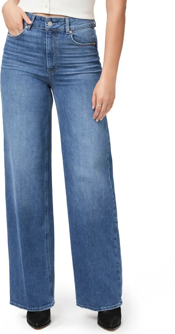 PAIGE Sasha High Waist Wide Leg Jeans | Nordstrom | Nordstrom