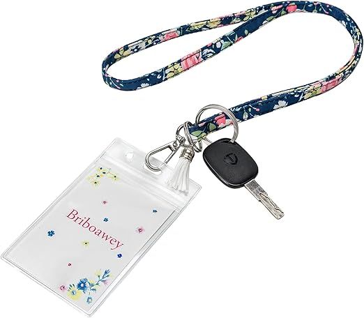 Neck Lanyards for ID Badges Keys for Women, Cute Lanyard with ID Badge Holder, ID Badge Holder wi... | Amazon (US)