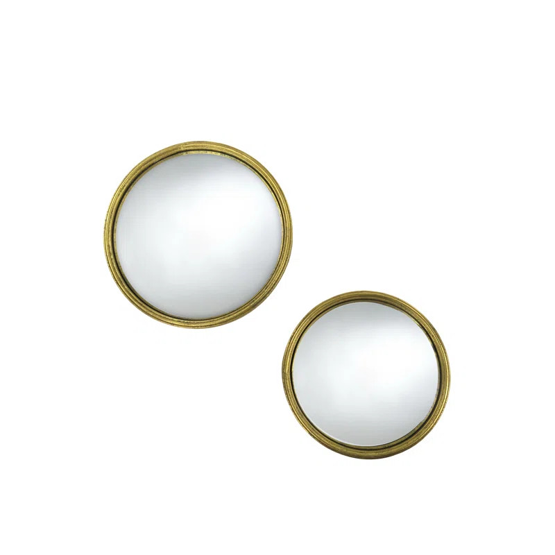 Sylvania Leaf Metal Bull Eye Accent Mirror | Wayfair Professional