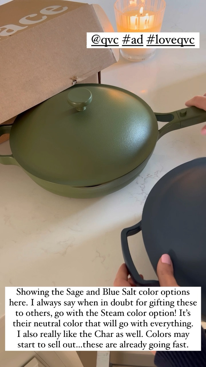 Our Place Set of (2) 10-in-1 Ceramic NonstickAlways Pans 2.0 ,Sage
